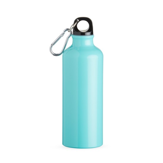 Squeeze aluminio 500ml com bico e mosquetão brinde